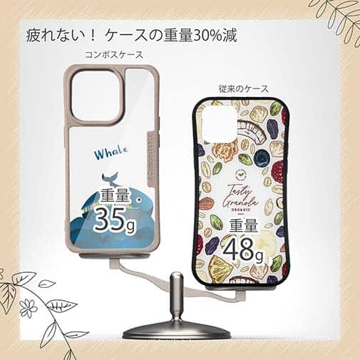 【Compos-Case】コミカルなクジラのイラスト