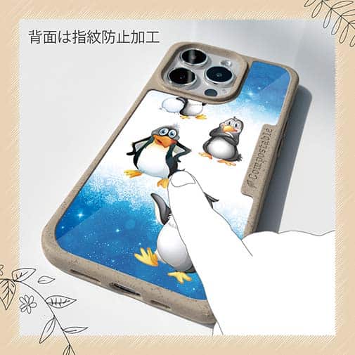 【Compos-Case】キャラクター風　ペンギンのイラスト