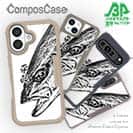 【Compos-Case】平政(ヒラマサ)墨絵風　白