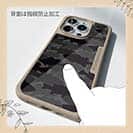 【Compos-Case】ブラックバス　迷彩大柄　ビターブラック