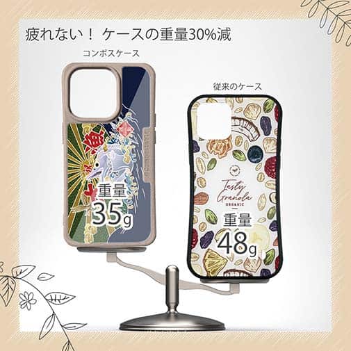 【Compos-Case】赤ワイン　大漁旗スマホケース　タチウオ