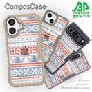 【Compos-Case】ノルディック柄 ブルー&レッド2