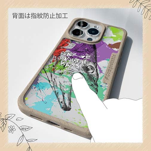 【Compos-Case】ブラックバス ペンキペイント