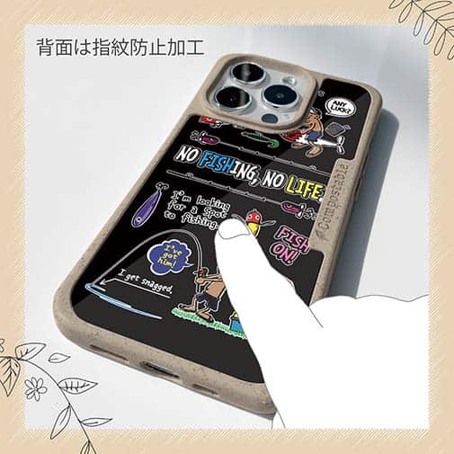 【Compos-Case】【釣りざんまい】釣りに行きませんか?_カラフルブラック