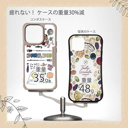 【Compos-Case】【釣りざんまい】釣りに行きませんか?_カラフルホワイト