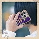 【Compos-Case】【釣りざんまい】愛犬と釣りを楽しむアングラー_カラフルパープル