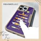 【Compos-Case】【釣りざんまい】愛犬と釣りを楽しむアングラー_カラフルパープル