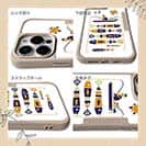 【Compos-Case】【釣りざんまい】愛犬と釣りを楽しむアングラー_カラフルホワイト