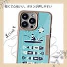 【Compos-Case】【釣りざんまい】愛犬と釣りを楽しむアングラー_カラフルミントブルー