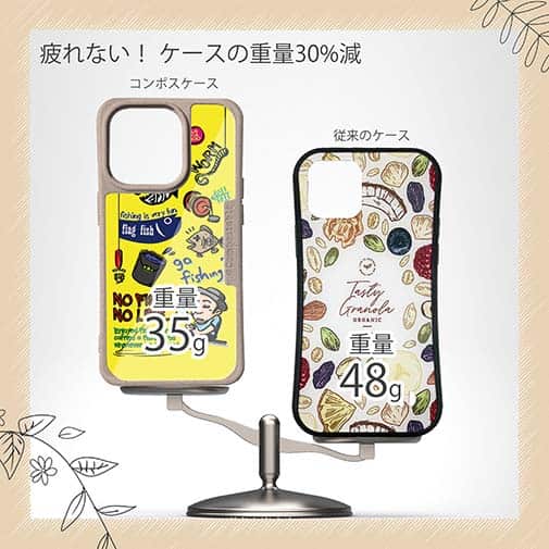 【Compos-Case】【釣りざんまい】釣り好きですがなにか?_カラフルイエロー