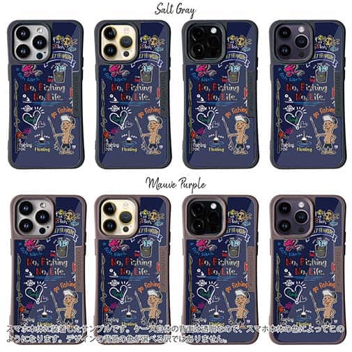 【Compos-Case】【釣りざんまい】釣りが好きなんです_カラフルネイビー