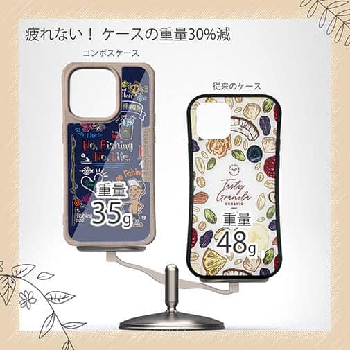 【Compos-Case】【釣りざんまい】釣りが好きなんです_カラフルネイビー