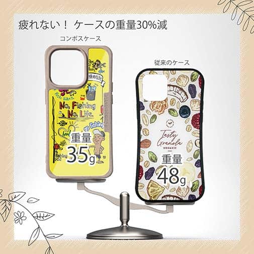 【Compos-Case】【釣りざんまい】釣りが好きなんです_カラフルイエロー