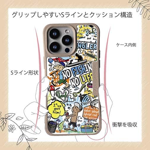 【Compos-Case】【釣りざんまい】爆釣アーティスティック_ホワイト