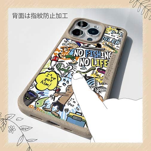 【Compos-Case】【釣りざんまい】爆釣アーティスティック_ホワイト