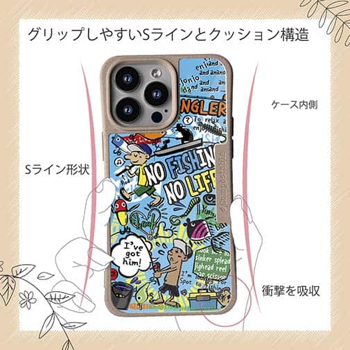 【Compos-Case】【釣りざんまい】爆釣アーティスティック_ブルー