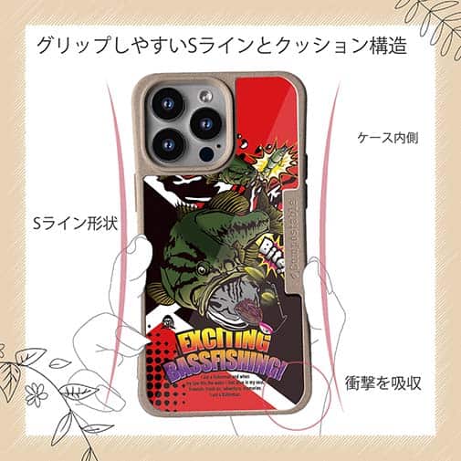 【Compos-Case】【FISH MAN】エキサイティングバスフィッシング　マゼンタ