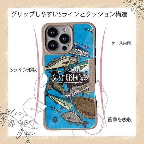 【Compos-Case】【FISH MAN】SURF FISHING Color! ブルー