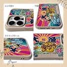 【Compos-Case】赤ワイン　大漁旗スマホケース　アオリイカ