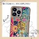 【Compos-Case】赤ワイン　大漁旗スマホケース　アオリイカ