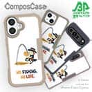 【Compos-Case】【釣りざんまい】ウトウトアングラー_ホワイト