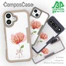 【Compos-Case】ピンクの花 困難に打ち勝つ