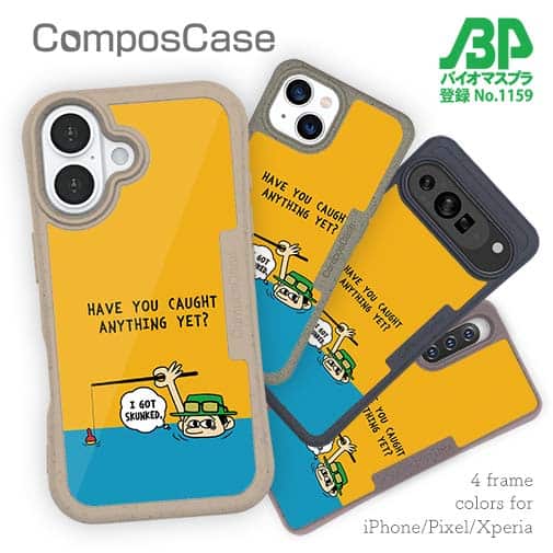 【Compos-Case】【釣りざんまい】ユニークアングラー_オレンジ