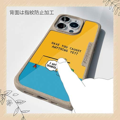 【Compos-Case】【釣りざんまい】ユニークアングラー_オレンジ