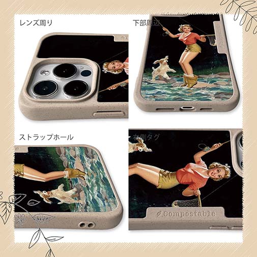 【Compos-Case】フライでニジマス ビンテージバージョン