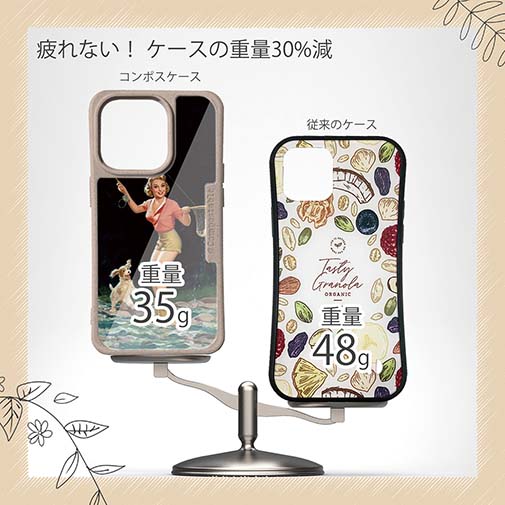 【Compos-Case】フライでニジマス ビンテージバージョン