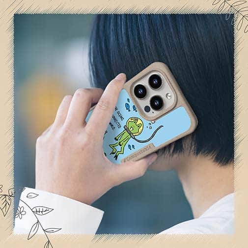 【Compos-Case】水中散歩するカエルくん(wakat)