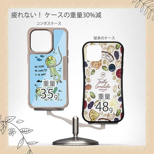 【Compos-Case】水中散歩するカエルくん(wakat)