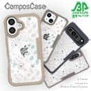 【Compos-Case】春花＆夏花 ブルー＆ベージュ