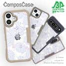 【Compos-Case】春花＆夏花 パープル＆ライトブルー
