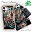 【Compos-Case】【彫姫】騎龍観音（カラー）　和彫りデザイン
