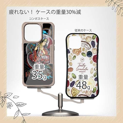 【Compos-Case】【彫姫】騎龍観音（カラー）　和彫りデザイン