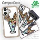 【Compos-Case】【彫姫】ドクロパフェ？（ホワイト）　和彫りデザイン