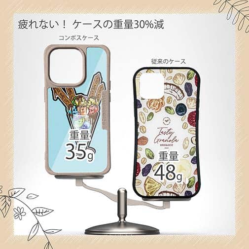 【Compos-Case】【彫姫】ドクロパフェ？（ライトブルー）　和彫りデザイン