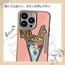 【Compos-Case】【彫姫】ドクロパフェ？（イエローピンク）　和彫りデザイン