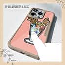 【Compos-Case】【彫姫】ドクロパフェ？（イエローピンク）　和彫りデザイン