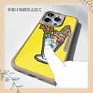 【Compos-Case】【彫姫】ドクロパフェ？（イエロー）　和彫りデザイン