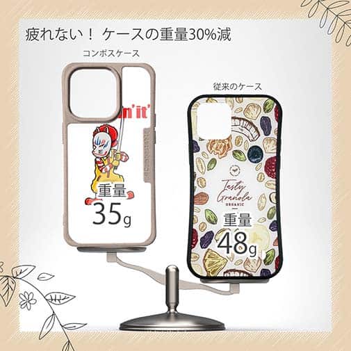 【Compos-Case】【彫姫】I'm lovin'it（ホワイト）　和彫りデザイン