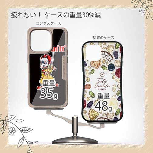 【Compos-Case】【彫姫】I'm lovin'it（ブラック）　和彫りデザイン