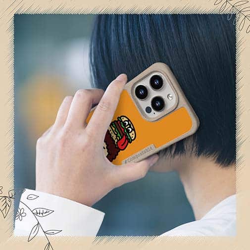 【Compos-Case】【ワカボンド】WAKAMAKAシリーズ アフロくんとハンバーガーペロリ