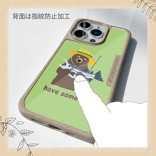 【Compos-Case】【釣りざんまい】クマさんサケ釣りを楽しむ