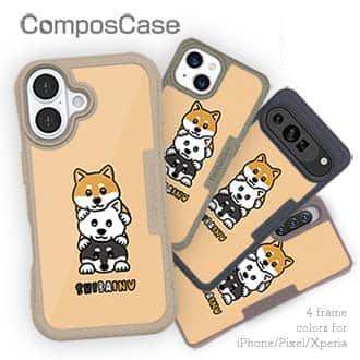 【Compos-Case】柴犬のトーテムポール(wakat)