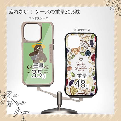 【Compos-Case】クマさんのチルタイム_カラフル(wakat)