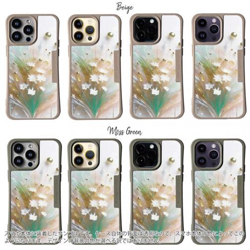 【Compos-Case】オイルペイント  グリーンフラワー