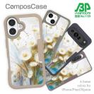 【Compos-Case】オイルペイント  ゴールドフラワー