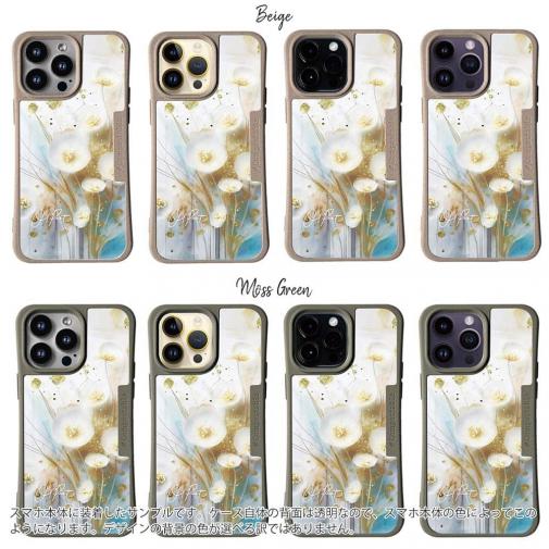 【Compos-Case】オイルペイント  ゴールドフラワー